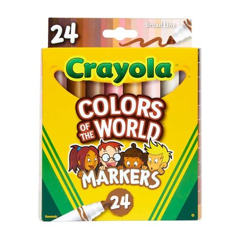 Crayola Colors Of The World Broad Line Markers 24ct Michaels
