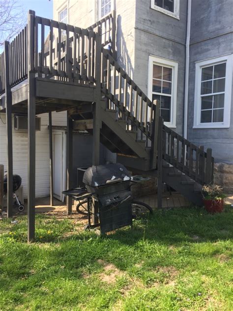 Cabot deck correct before and after. Paint & Stain