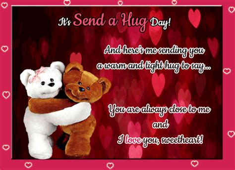 Cute Warm And Tight Hugs Free Cute Hugs Ecards Greeting Cards 123