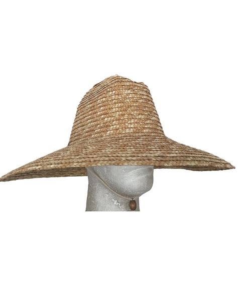 Super Wide Brim Lifeguard Hat Straw Beach Sun Summer Surf Safari