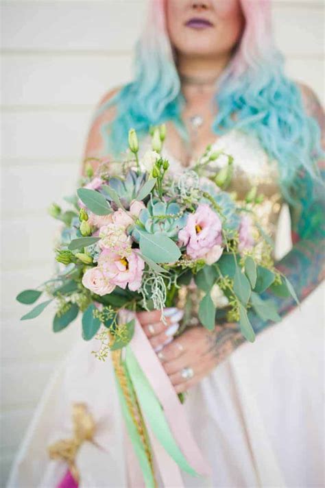 Pretty Pastel Mermaid Wedding Bespoke Bride Wedding Blog