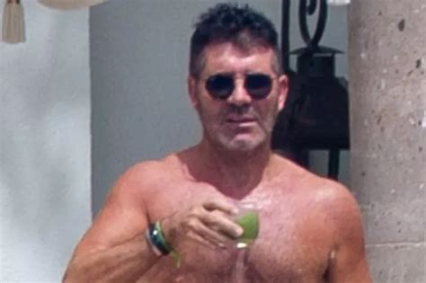 simon cowell shows off ripped torso in swimming trunks after two stone weight loss mirror online