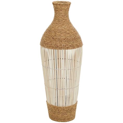 Brown Seagrass Handmade Tall Woven Floor Vase Michaels
