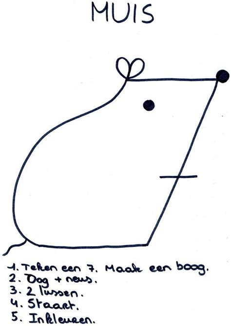Sommige kinderen hebben meer dan 100 (!) verschillende hulpverleners voorbij zien komen. Makkelijk te tekenen muis | Dieren tekenen, Tekenen, Muis