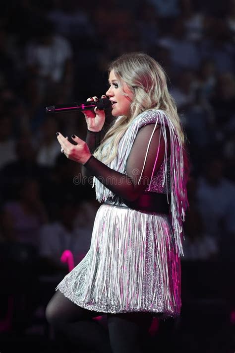 Grammy Award Winning Superstar Kelly Clarkson Sings During 2018 Us Open