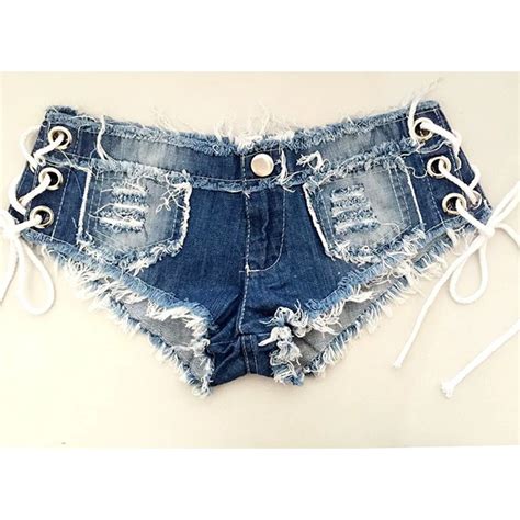 2017 Women Denim Shorts Summer New Sexy Slim Skinny Lace Up Ripped Hole Burrs Cut Off Washed Low