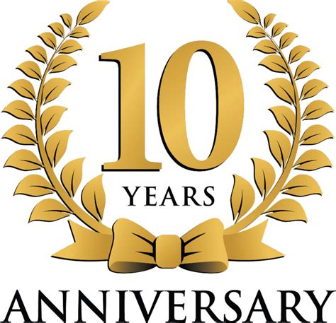 10th Year Anniversary Logo Png Images And Photos Finder