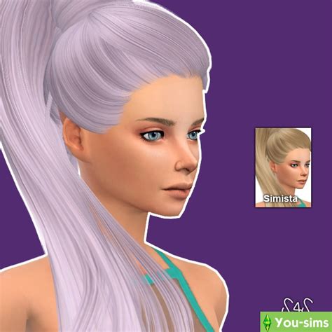 Скачать Прическа Skysims 268 Jem Hair Retexture от Simista к Sims 4