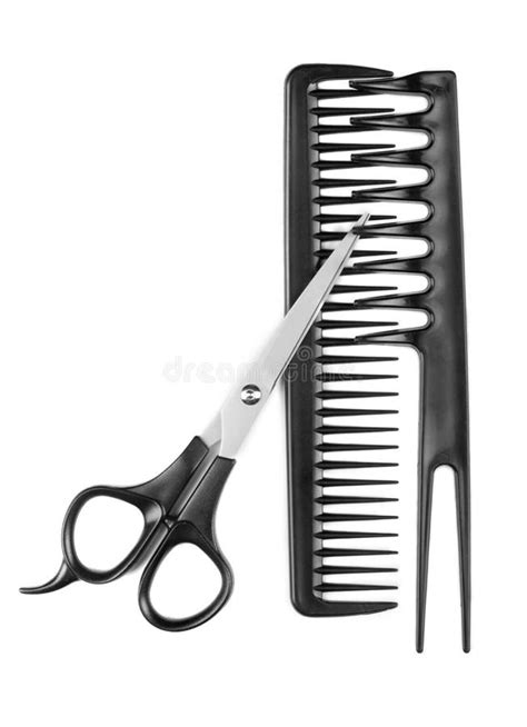 Combs And Scissor Stock Image Image Of Scissors Plastic 51323745