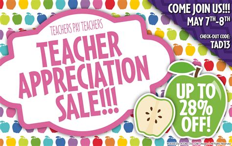 Teacher Appreciation Sale And A Freebie Terris Teaching Treasures