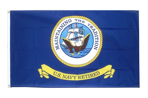 buy us navy retired flag 3x5 ft 90x150 cm royal flags