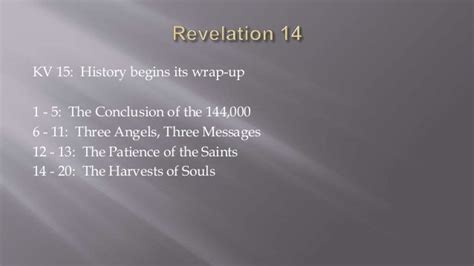 Revelation 14 Chapter Summary
