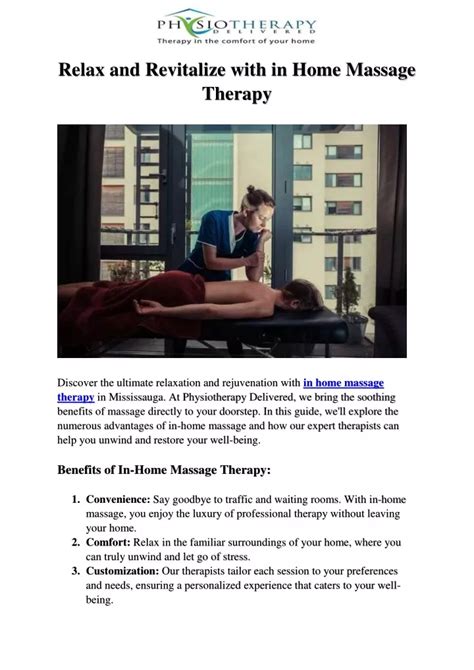 Ppt Relax And Revitalize With In Home Massage Therapy Powerpoint Presentation Id12428548