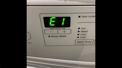 Whirlpool Washing Machine Error Codes E1 F3 Outstanding Manner