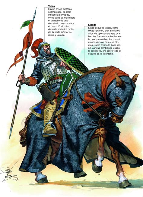 Saracen Cavalryman Xii C Средневековая история Иллюстрации воинов