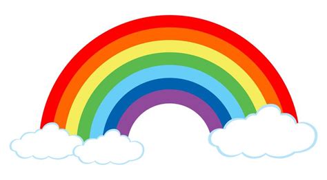 A Beautiful Rainbow On White Background 292669 Vector Art At Vecteezy