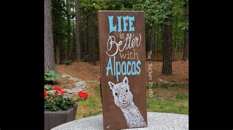 Life Is Better With Alpacas Alpaca Sign Farm Sign Llamas Etsy Video