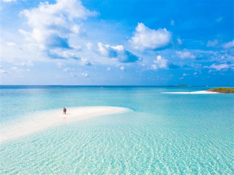 Wallpaper Tropical Beach Sea Sunny Day Blue Sky Nature Desktop