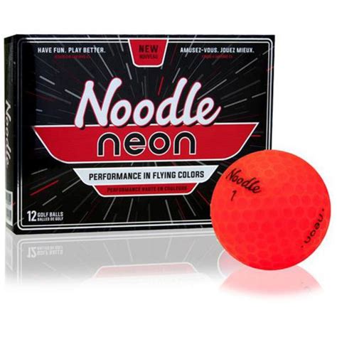 Taylormade Noodle Neon Matte Red Golf Balls Golf Balls At Jamgolf