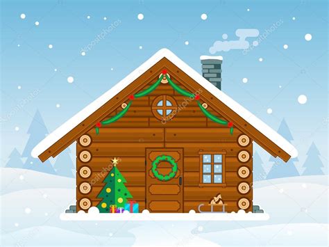 Christmas Cabin Clipart