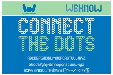 Connect The Dots Font Weknow Fontspace
