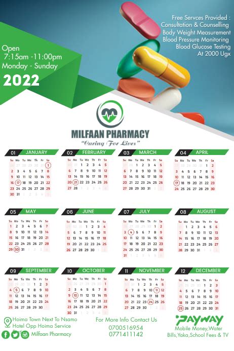 Copy Of Calendar 2022 Postermywall