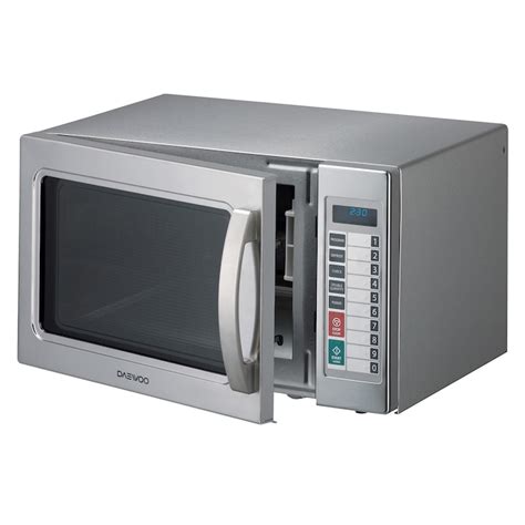 Daewoo 1 Cu Ft 1000 Watt Countertop Microwave Stainless Steel In The
