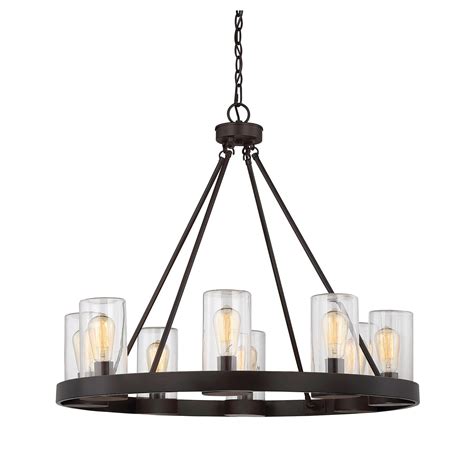 Lighting for outdoor living areas doesn't need to be restricted to the outdoors, however, with many of these types of damp rated chandeliers working well in the master bathroom as well. Inman English Bronze Eight Light Outdoor Chandelier Savoy ...