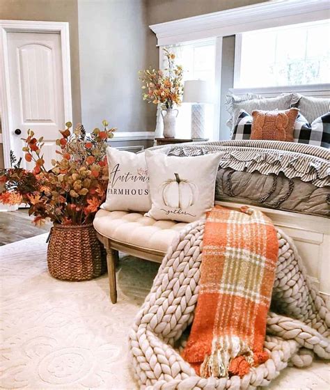 19 Amazing Bedroom Ideas With Cozy Farmhouse Fall Decor