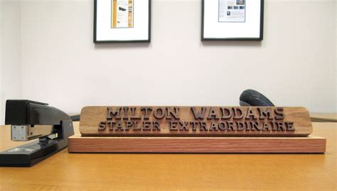 Wooden Desk Name Plates For Every Person In The Office