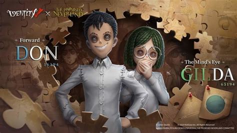 Identity V X The Promised Neverland Crossover Don And Gilda And Event Detail Poster Identity V