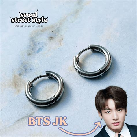 Bts Jungkook S Hoop Earrings Kpop Earrings Men Korean Stickhealthcare