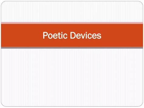 Ppt Poetic Devices Powerpoint Presentation Free Download Id2532859