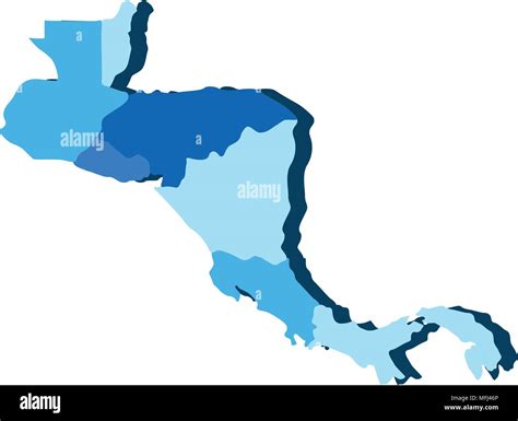Mapa político de América Central Imagen Vector de stock Alamy