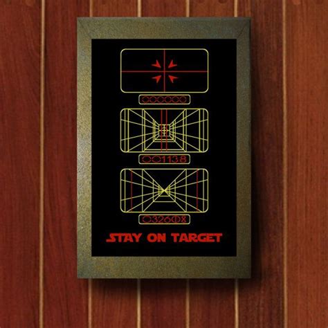 Stay On Target Star Wars Print Etsy Star Wars Prints Star Wars