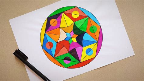 Circle Pattern Geometrical Design In Circle How To Drawing Circle