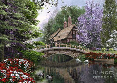 River Cottage Digital Art By Dominic Davison