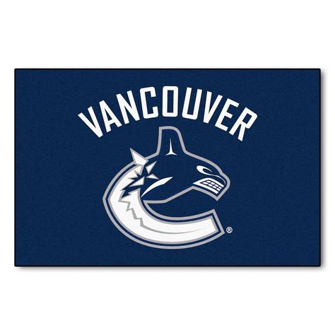 fanmats vancouver canucks blue 1 ft 7 inch x 2 ft 6 inch rectangular mat the home depot canada