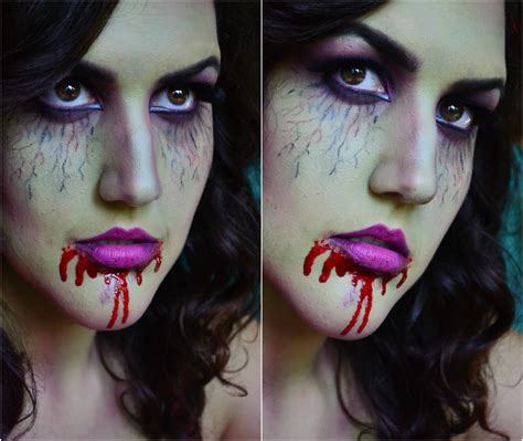 carolinacupcake makeup zombie girl makeup halloween look 3