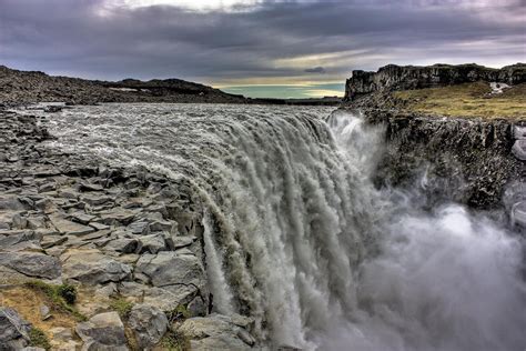 Dettifoss Waterfall Iceland Cachoeira Queda De água Parque Nacional
