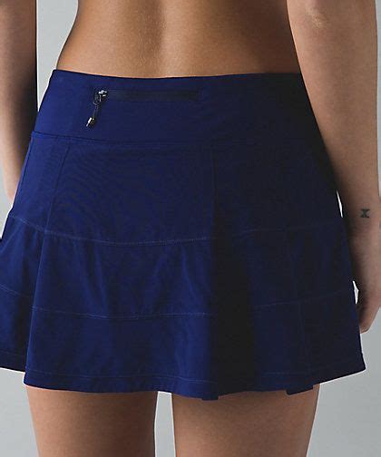 Pleated tennis skirts for women with pockets shorts athletic golf skorts activewear running workout sports skirt. Lululemon Pace Rival Skirt II Color: Hero Blue HB Regular ...