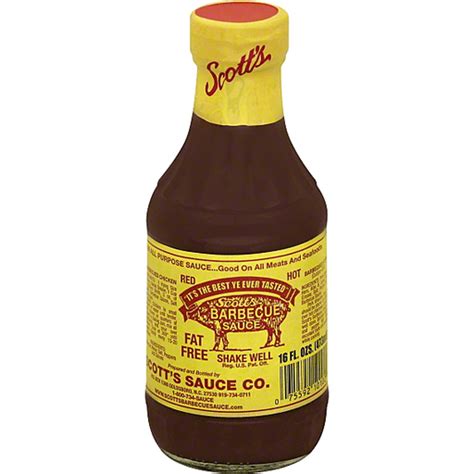 Scotts Barbecue Sauce Red Hot Barbeque Sauce Festival Foods Shopping