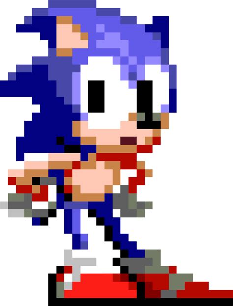 I am a huge sonic fan and i made this on grid paper!!! Sonic the Hedgehog Pixel Art Templates | Minecraft Pixel ...