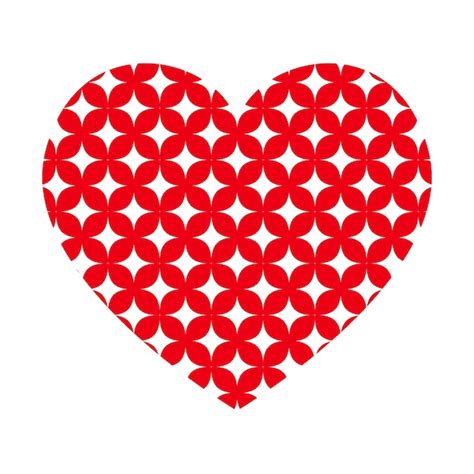 Premium Vector Vector Heart With Stars Pattern