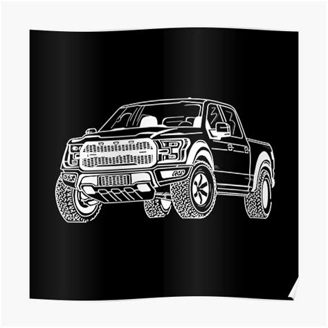 Ford F150 Raptor Poster By Aurealis Redbubble