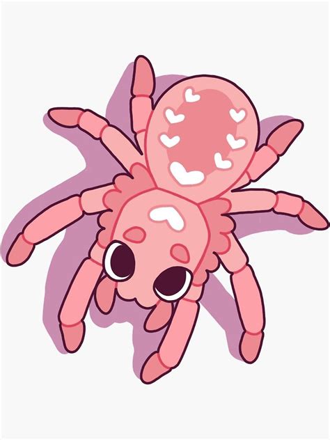 Kawaii Spiders Sticker By Mademoisellezim In 2021 Cute Kawaii