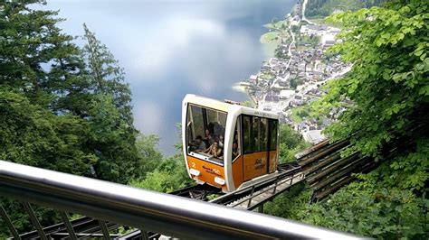 Salzbergbahn Salt Mine Railway Funicular Hallstatt Austria Youtube