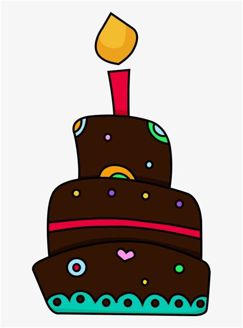 Chocolate Birthday Cake Clipart Download Chocolate Cake Cartoon Png