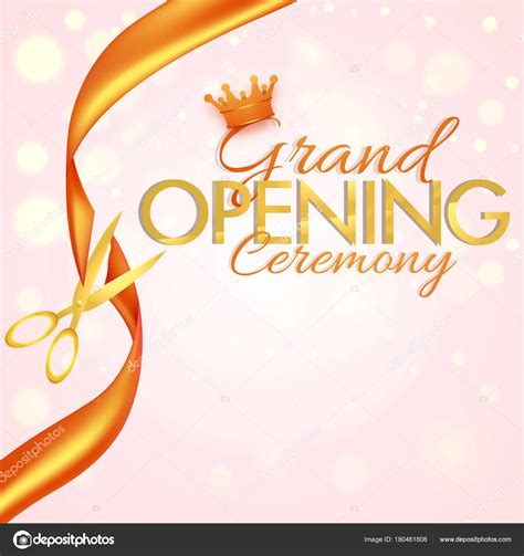 Grand opening flyer or invitation card. — Stock Vector © alliesinteract ...