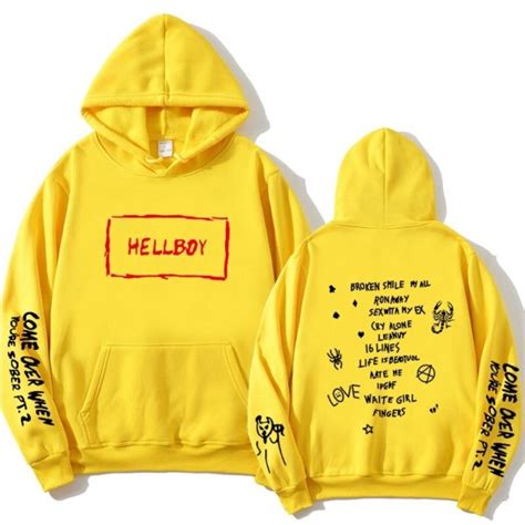 Come Over When Youre Sober Pt2 Sad Face Hoodie Lil Peep Merch